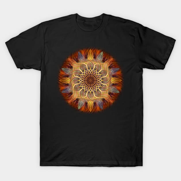 Golden Rhythm Slipstream T-Shirt by becky-titus